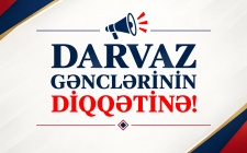 “DARVAZ” XEYRİYYƏ FONDU TƏŞƏBBÜS QRUPUNUN GƏNCLƏRƏ MÜRACİƏTİ “DARVAZ” XEYRİYYƏ FONDU TƏŞƏBBÜS QRUPUNUN GƏNCLƏRƏ MÜRACİƏTİ